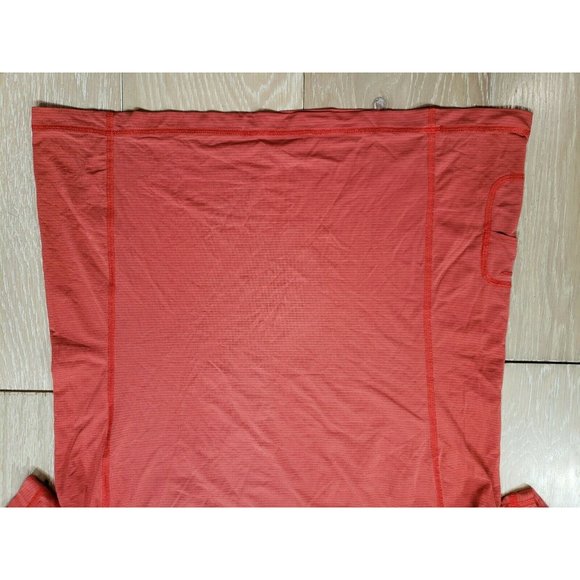 Lululemon Large Gym T Shirt Performance Vent Mesh Panels Stretch Rust Color - Picture 7 of 7